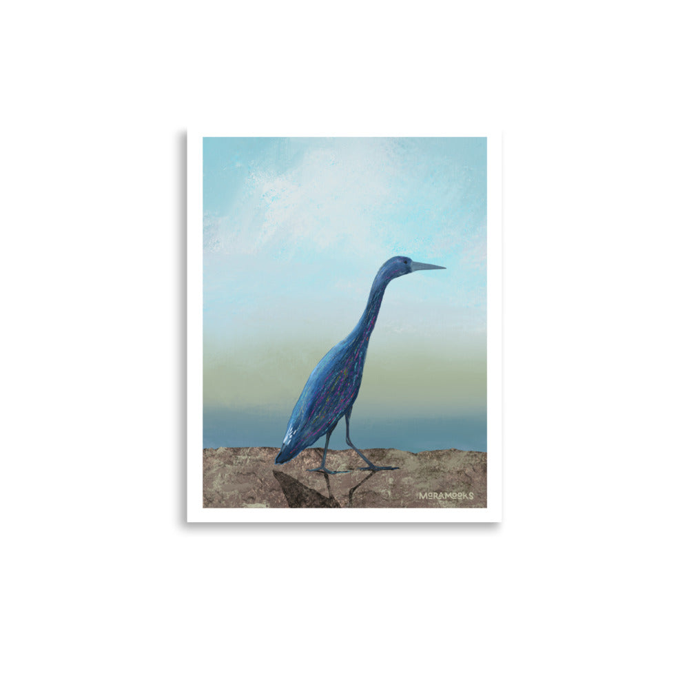 Blue Heron Poster