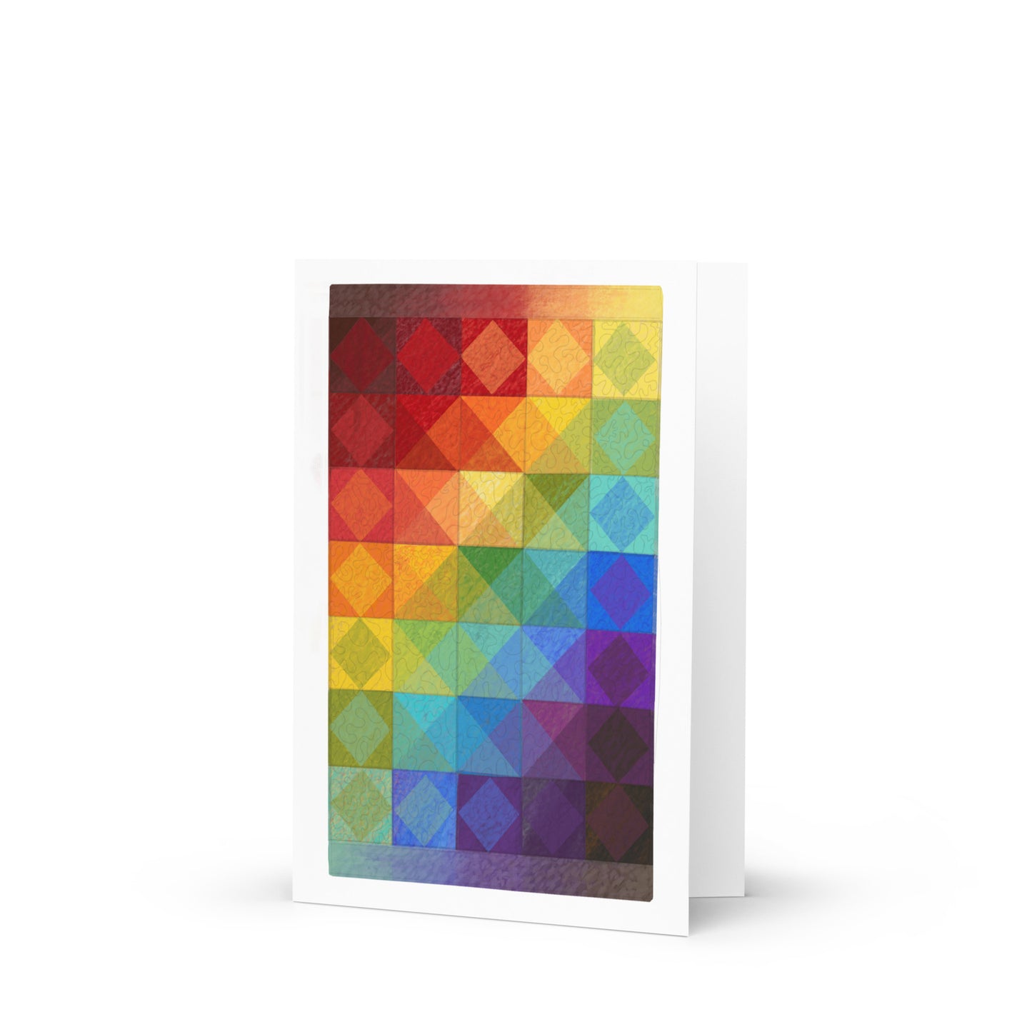 Rainbow Quilt Greeting Card