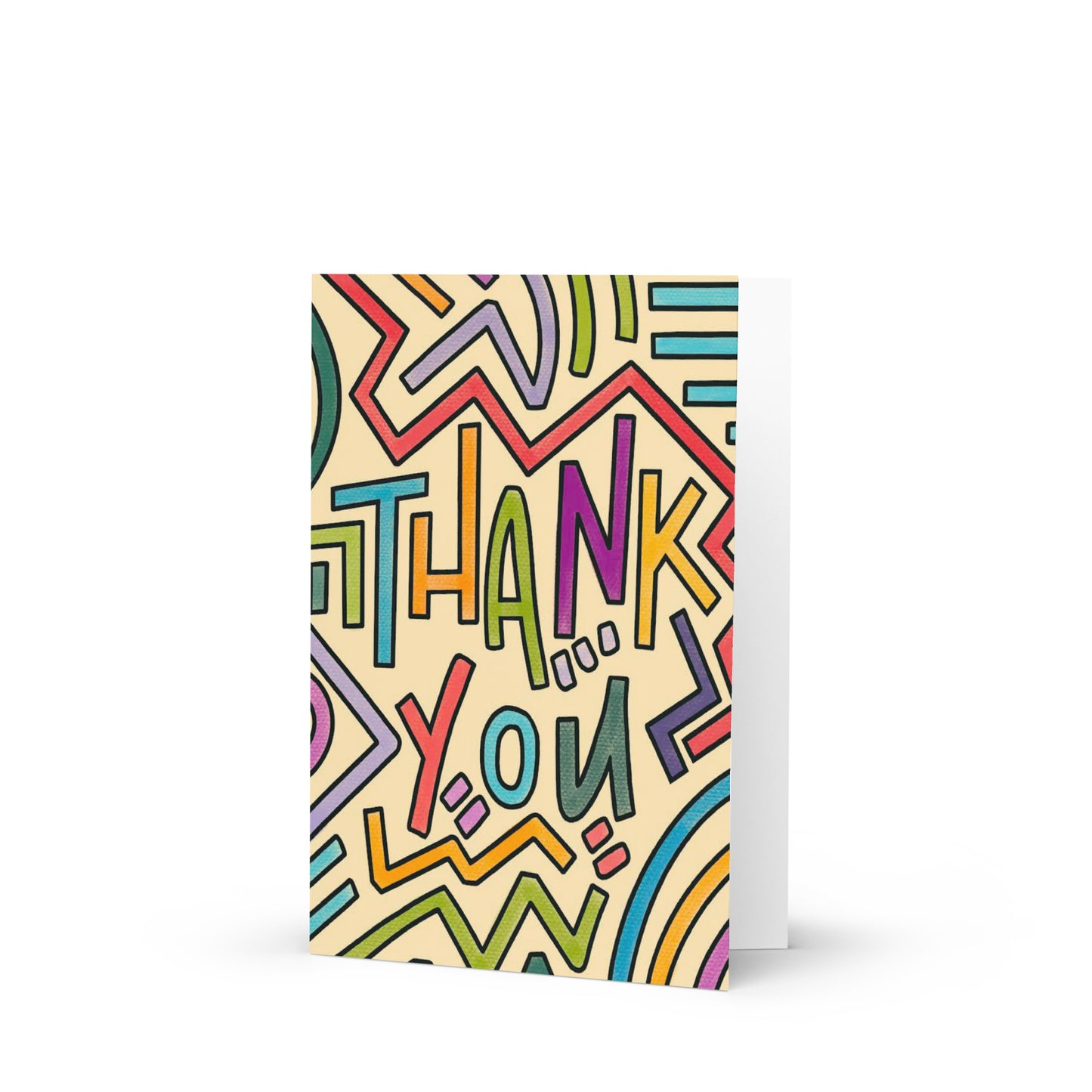Multi-Color Thank You Greeting Card