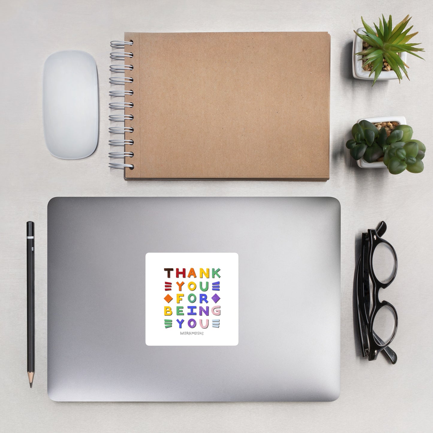 LGBTQ+ Pride Thank You for Being You Bubble-Free Sticker