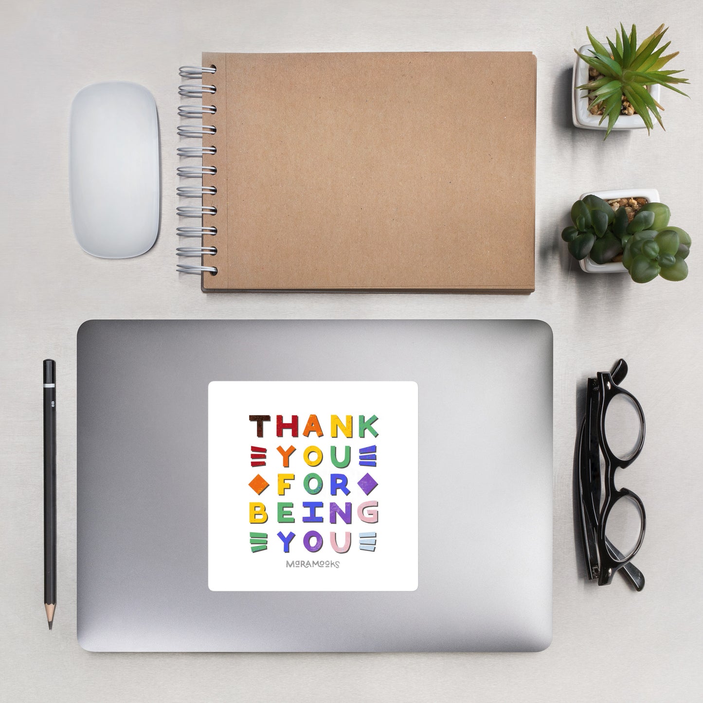 LGBTQ+ Pride Thank You for Being You Bubble-Free Sticker