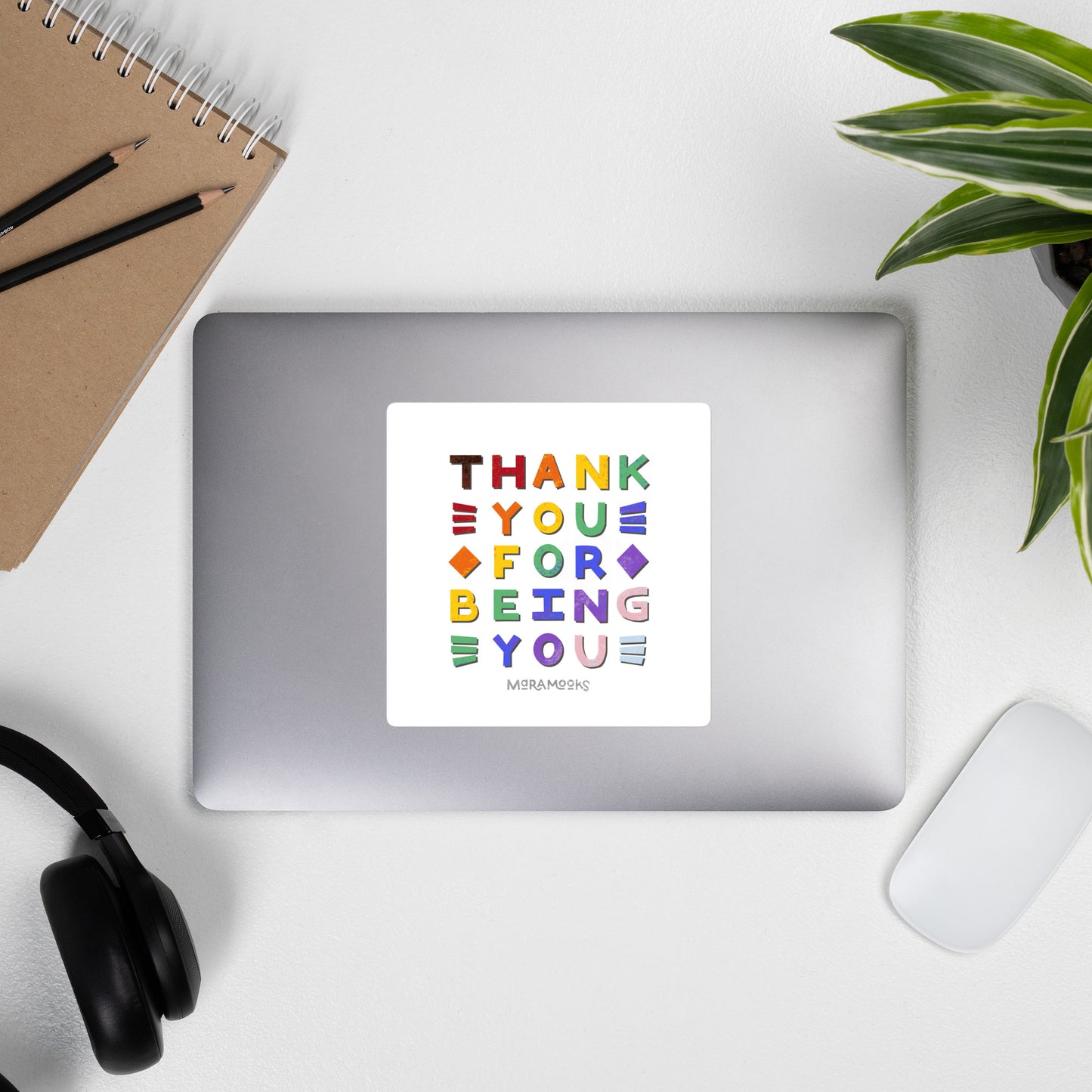 LGBTQ+ Pride Thank You for Being You Bubble-Free Sticker