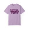 Orchid purple t-shirt with darker purple Maramooks logo.